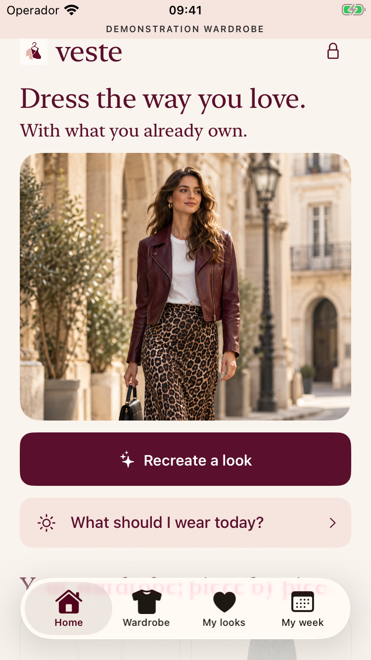 Veste on iPhone: outfit inspiration and Recreate a look